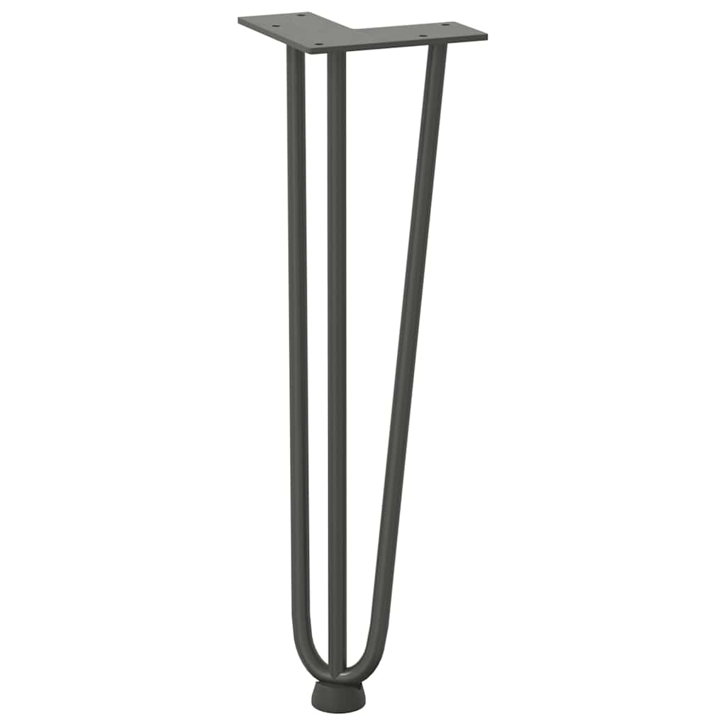 Noge s ukosnicama za stolić za kavu 4 kom. antracit 42 cm puni čelik