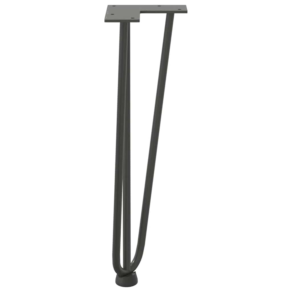 Noge s ukosnicama za stolić za kavu 4 kom. antracit 42 cm puni čelik