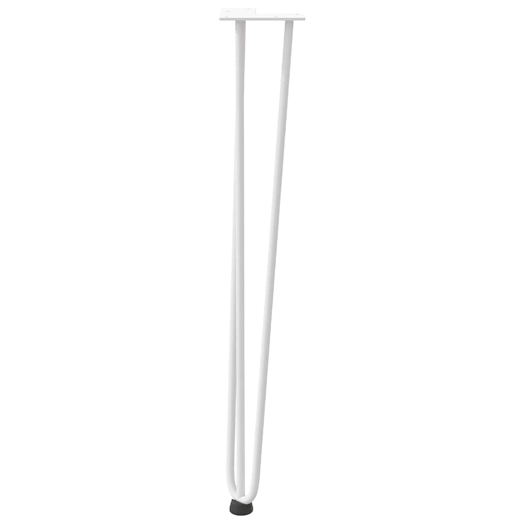 ukosne noge za konzolne stoliće za konzolni stolić 4 kom. Bijele 72 cm Puni čelik