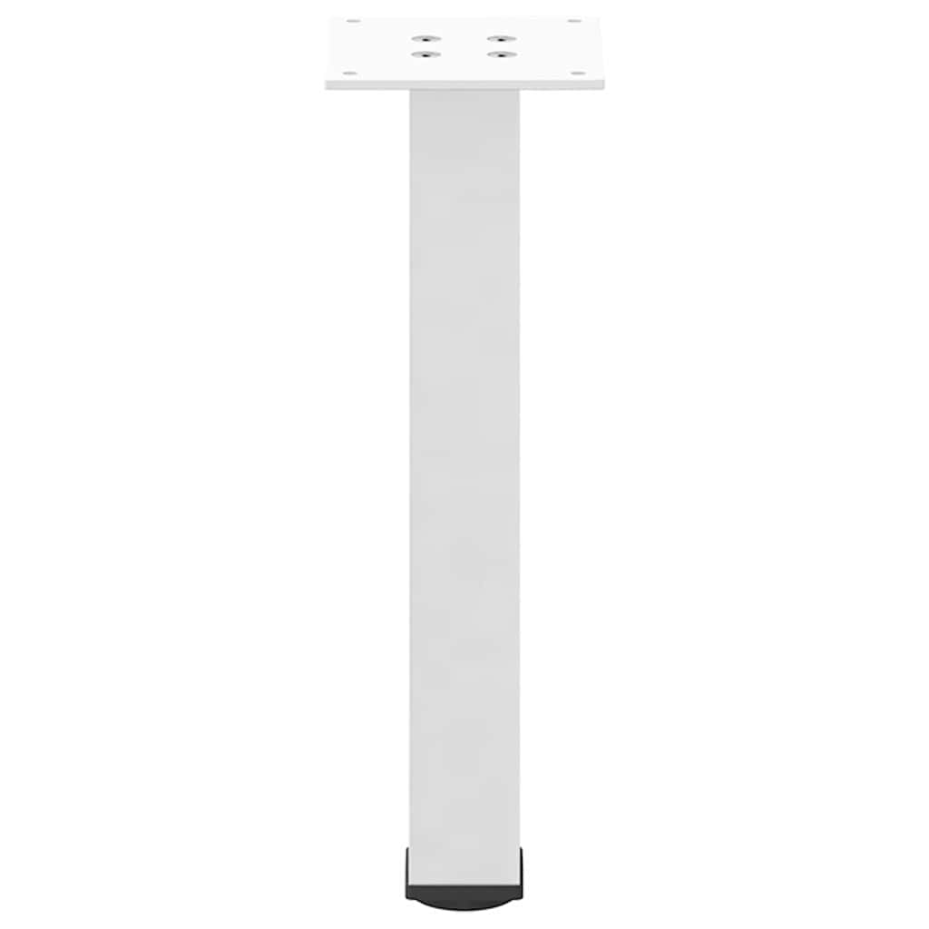 Noge za klub stolić 4 kom Bijele 30-32 cm Čelik Bijela 30-32 cm (40 mm)