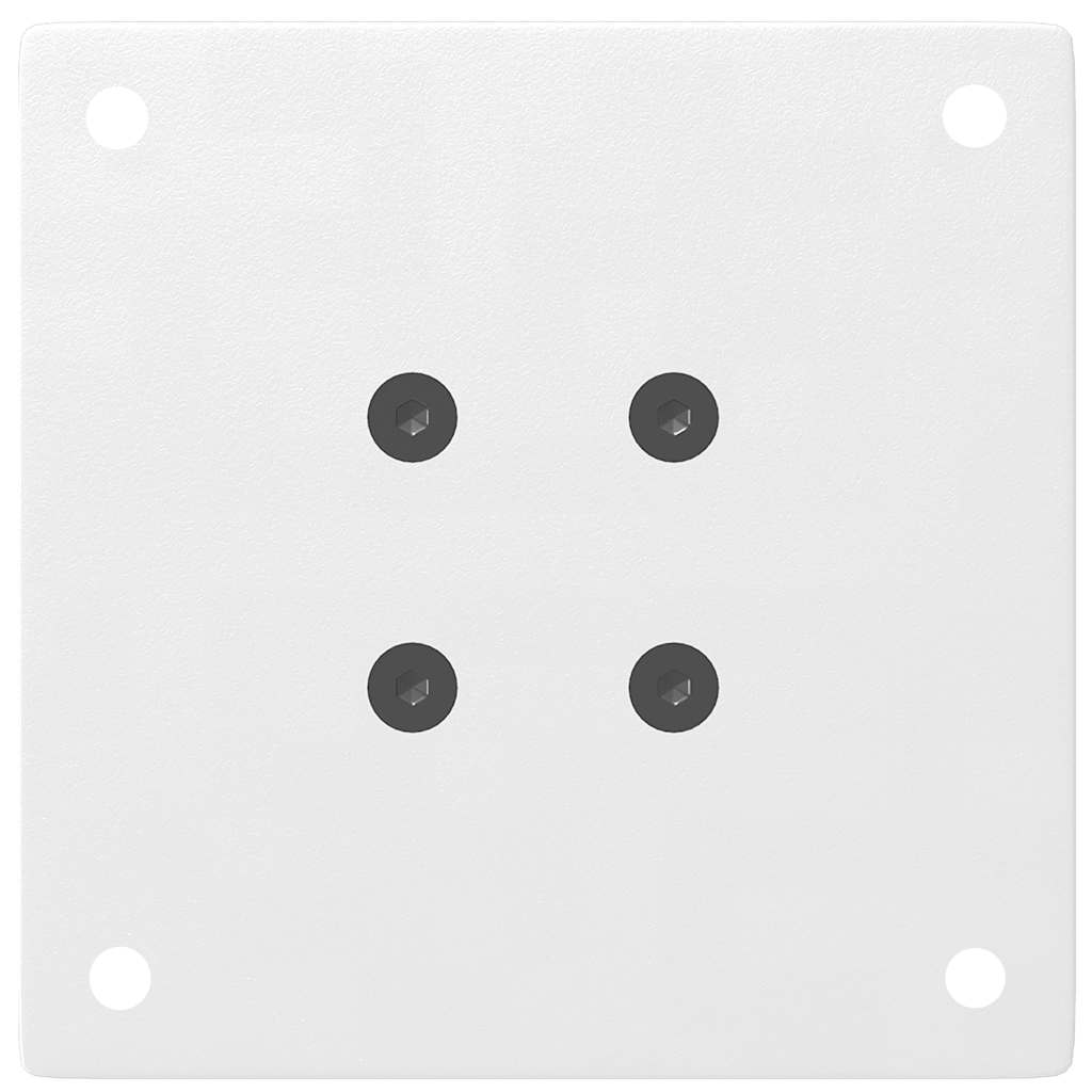 Noge za klub stolić 4 kom Bijele 30-32 cm Čelik Bijela 30-32 cm (40 mm)