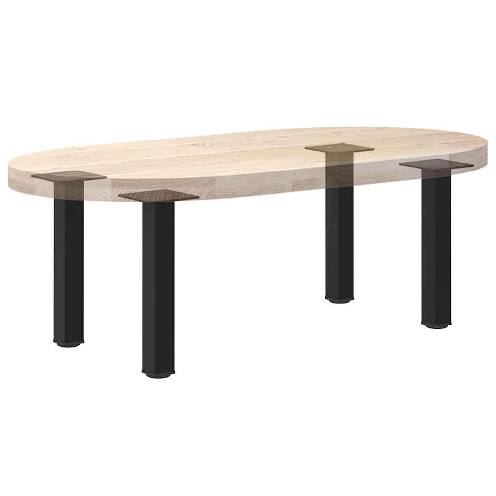 Noge za klub stolić 4 kom Crne 42-44 cm Čelične