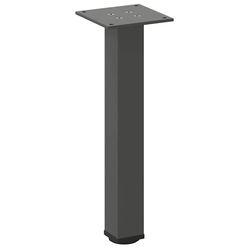 Noge za klub stolić 4 kom. antracit 42-44 cm čelik