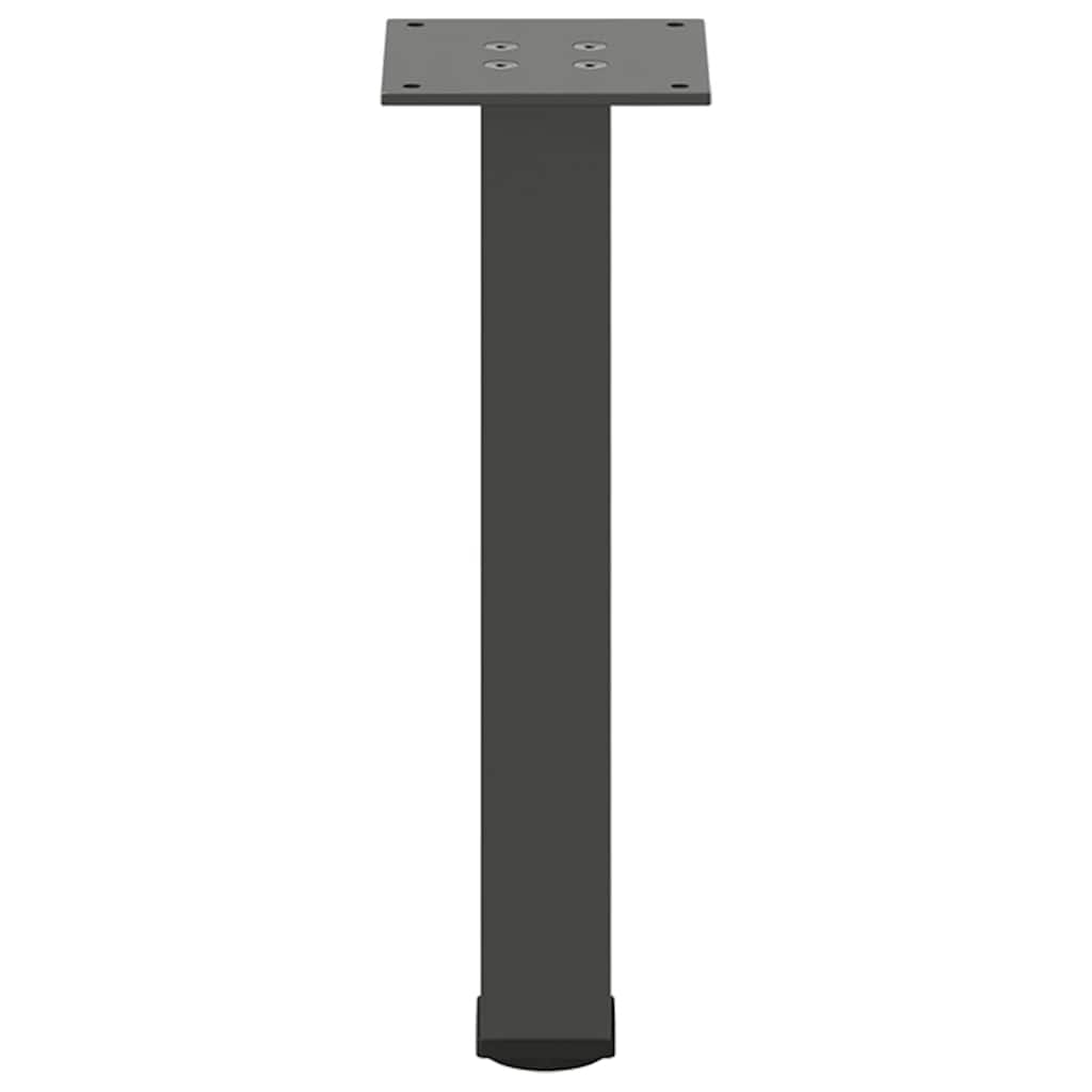 Noge za klub stolić 4 kom. antracit 42-44 cm čelik