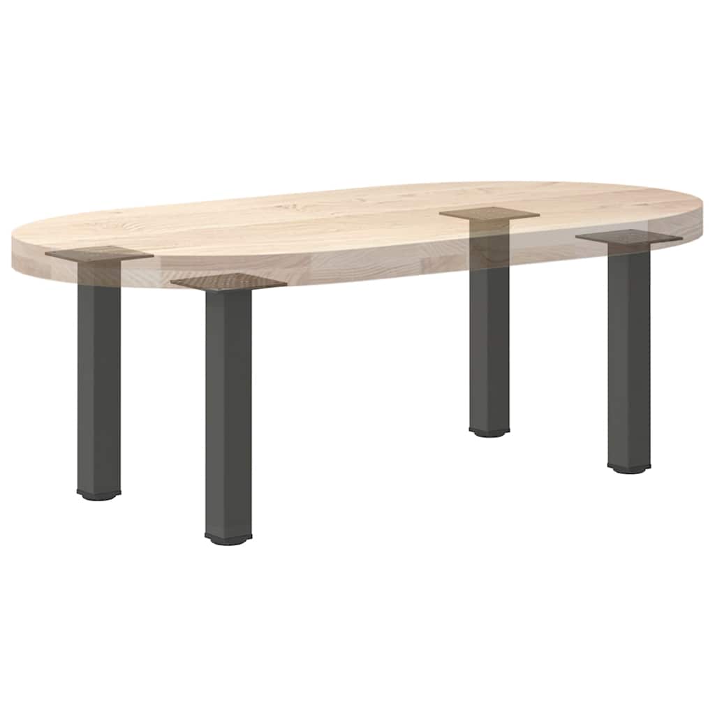 Noge za klub stolić 4 kom. antracit 42-44 cm čelik