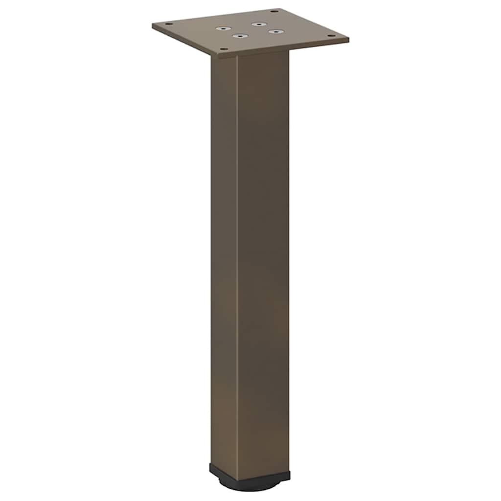 Noge za klub stolić 4 kom. Prirodni čelik 42-44 cm Čelik