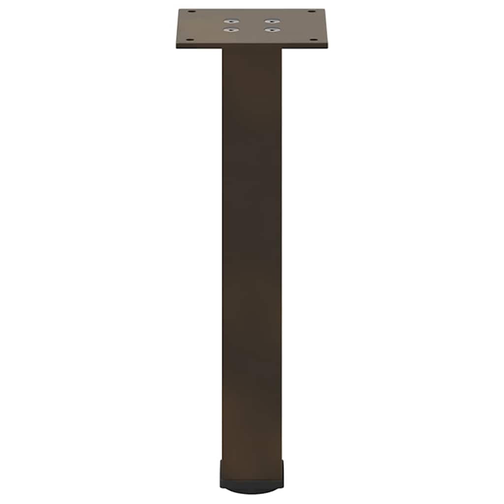 Noge za klub stolić 4 kom. Prirodni čelik 42-44 cm Čelik