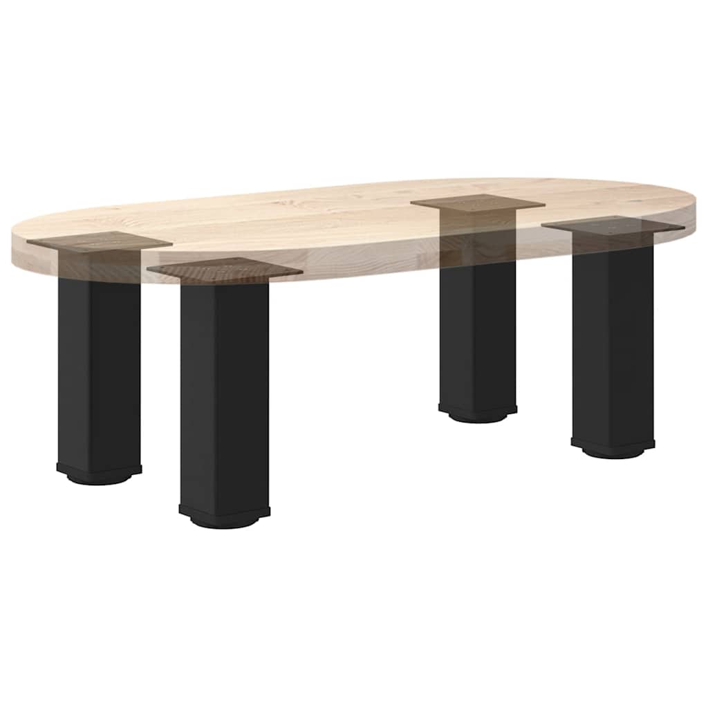 Noge za klub stolić 4 kom. Crne 30-32 cm Čelične
