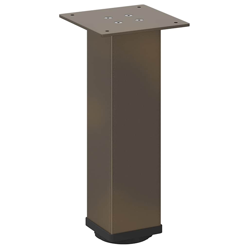 Noge za klub stolić 4 kom. Prirodni čelik 42-44 cm Čelik