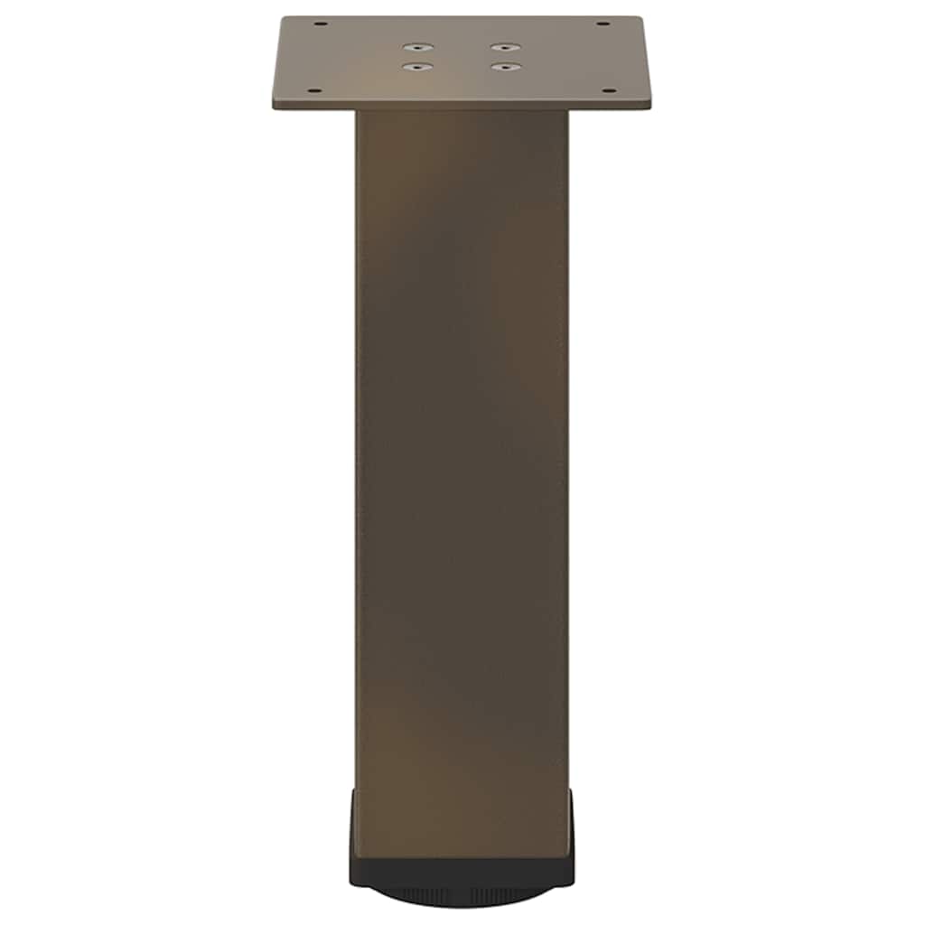 Noge za klub stolić 4 kom. Prirodni čelik 42-44 cm Čelik