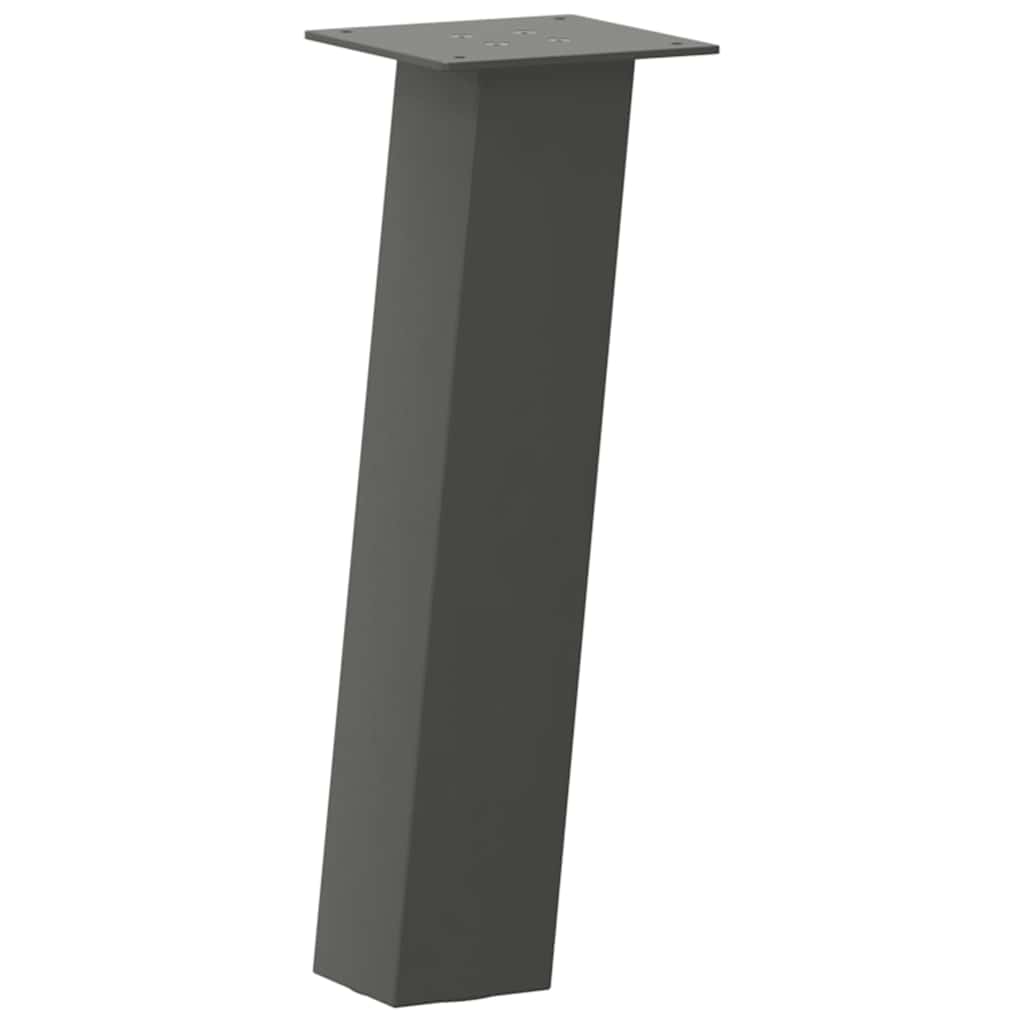 Noge za klub stolić 4 kom antracit 30 cm čelik