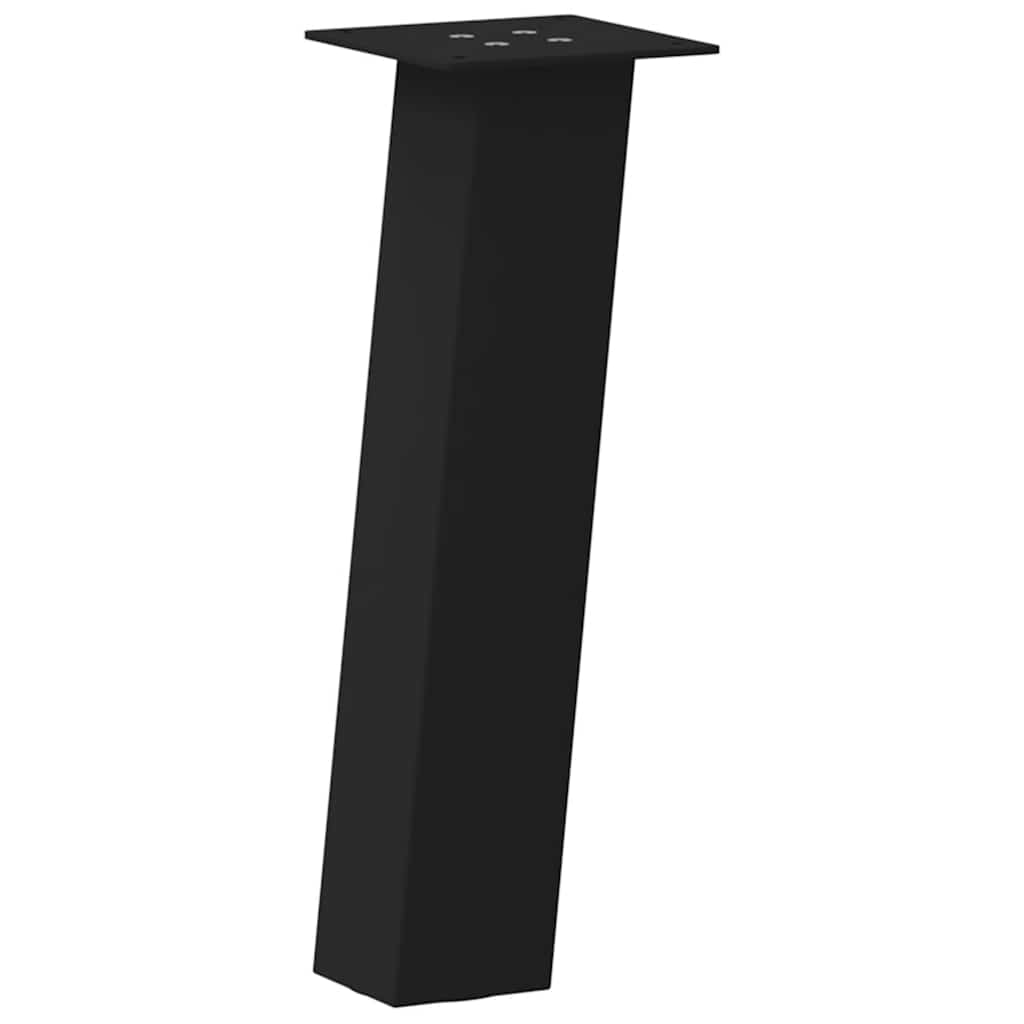 Noge za klub stolić 4 kom. Crne 42 cm Čelik