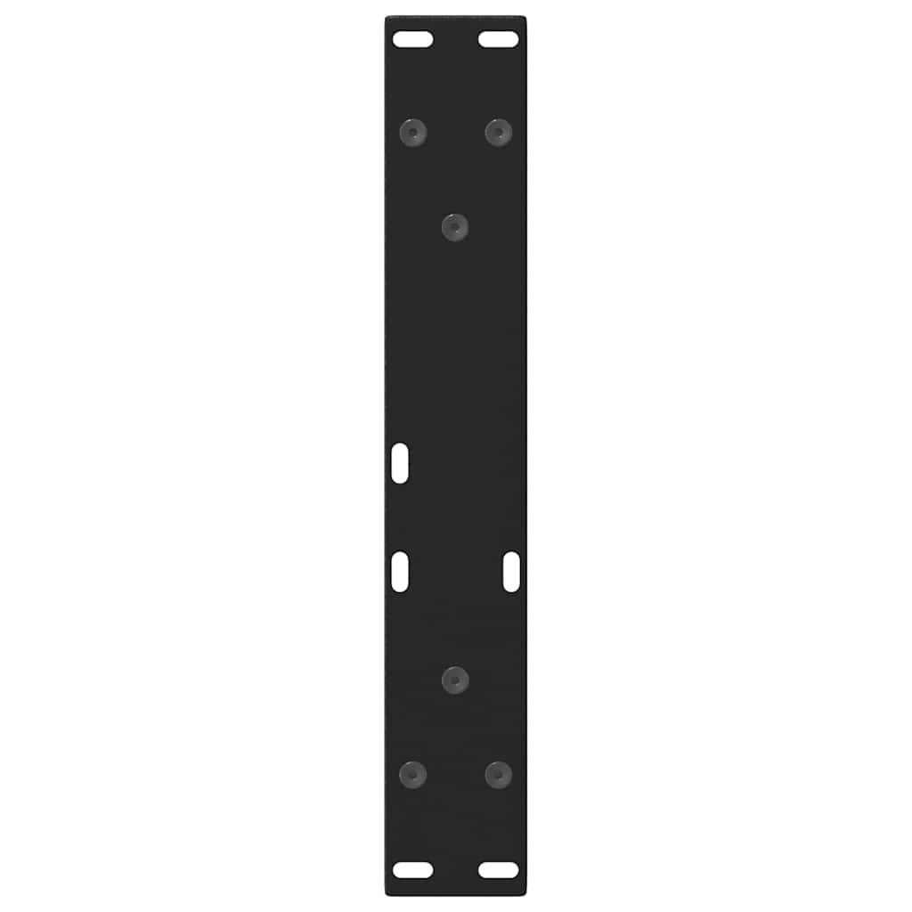 Noge za klub stolić V-oblika 2 kom Crne 30 x (30-31,3) cm Čelik