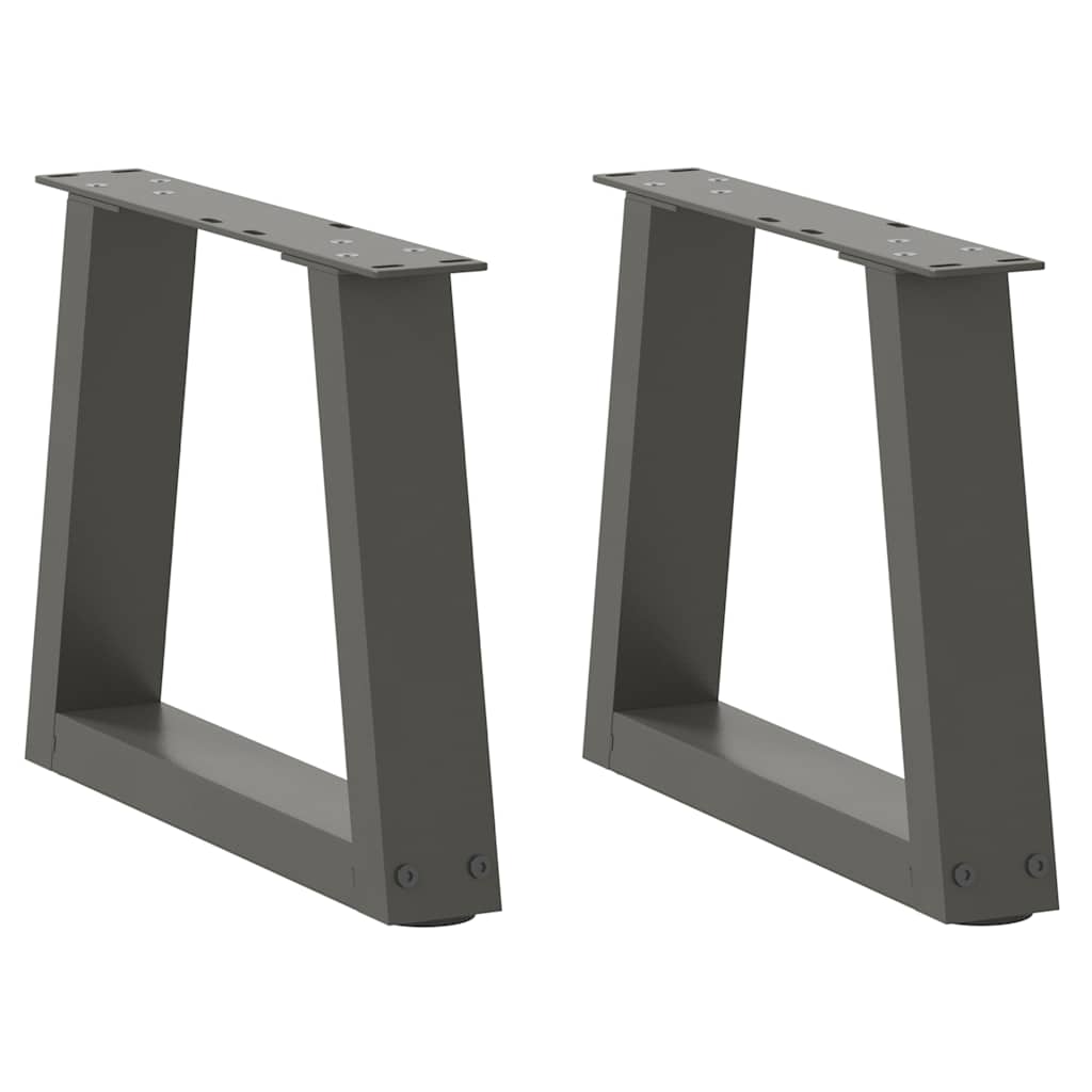 Noge za klub stolić V-oblika 2 kom antracit 30 x (30-31,3) cm čelik