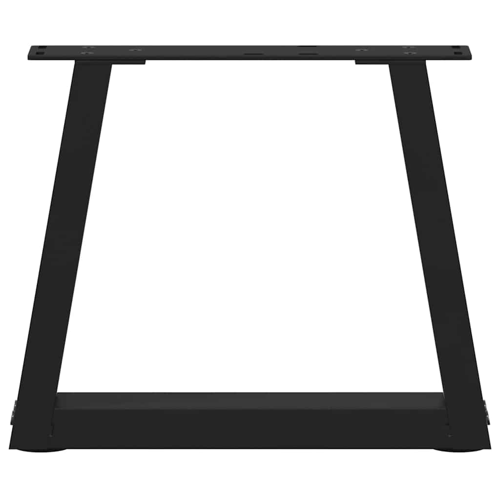 Noge za klub stolić V-oblika 2 kom Crne 40 x (30-31,3) cm Čelik