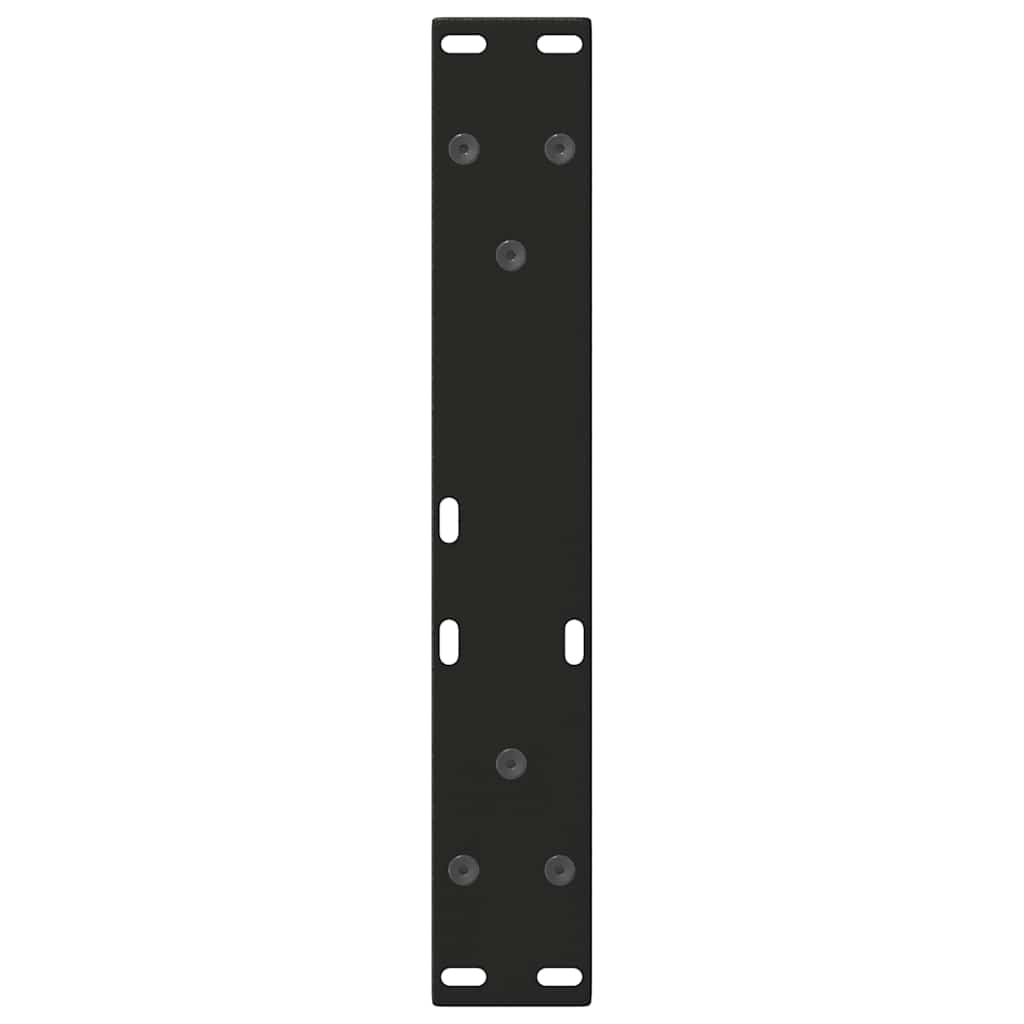 Noge za klub stolić V-oblika 2 kom Crne 40 x (30-31,3) cm Čelik