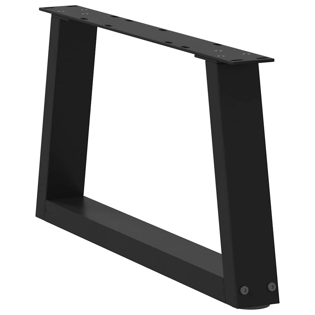 Noge za klub stolić V-oblika 2 kom Crne 50 x (30-31,3) cm Čelik