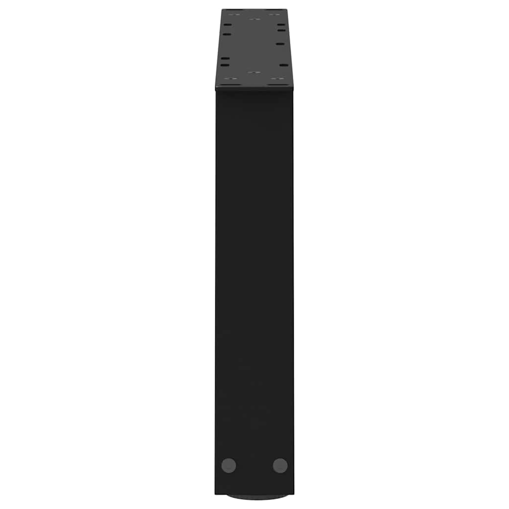 Noge za klub stolić V-oblika 2 kom Crne 50 x (30-31,3) cm Čelik