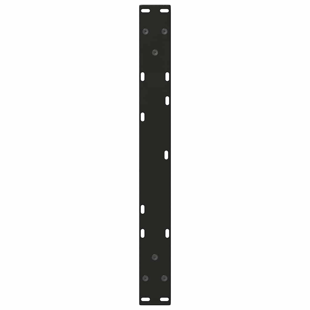 Noge za klub stolić V-oblika 2 kom Crne 50 x (30-31,3) cm Čelik