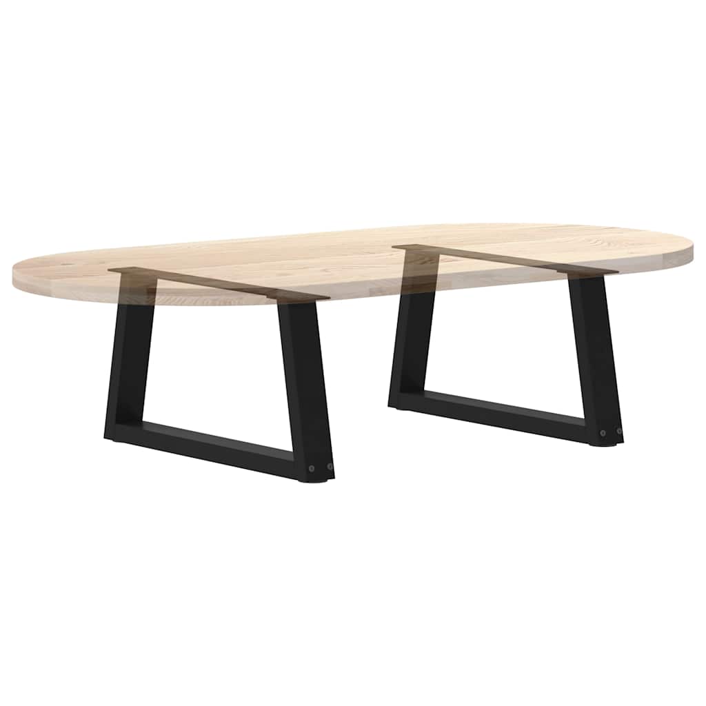 Noge za klub stolić V-oblika 2 kom Crne 50 x (30-31,3) cm Čelik