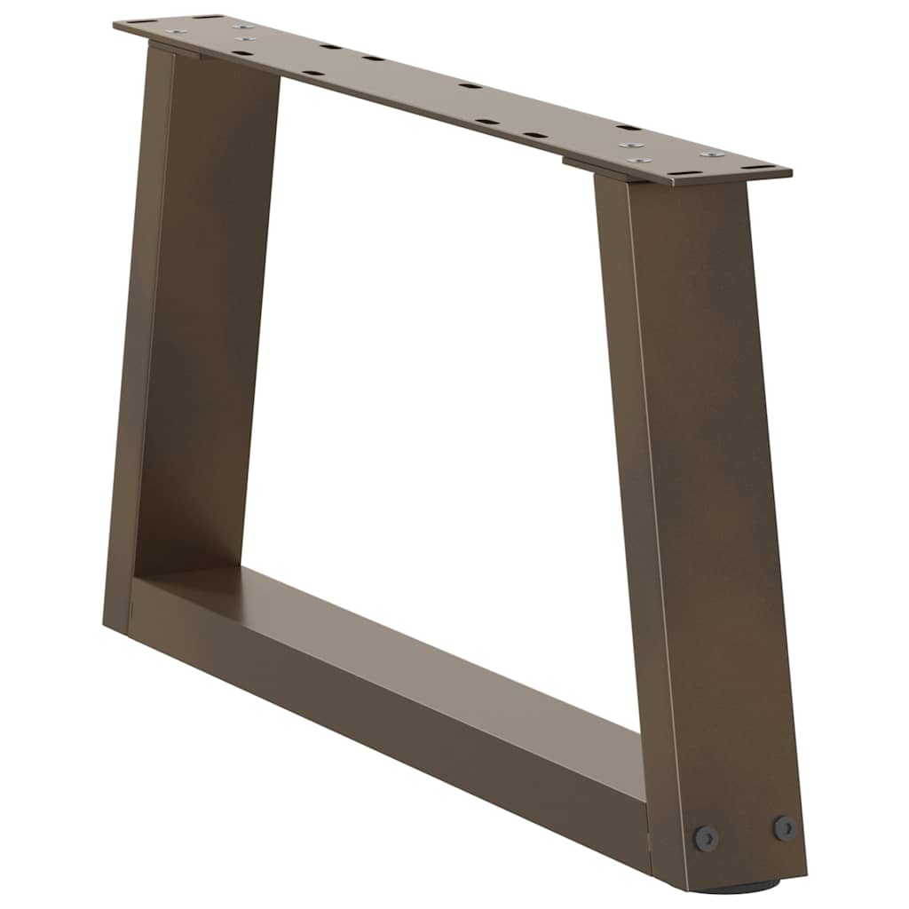 Noge za klub stolić V-oblik 2 kom Prirodni čelik 60 x (30-31,3) cm Čelik