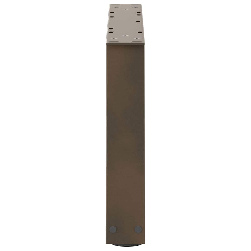 Noge za klub stolić V-oblik 2 kom Prirodni čelik 60 x (30-31,3) cm Čelik