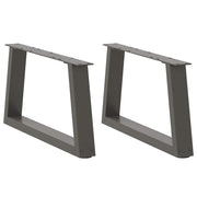 Noge za klub stolić V-oblika 2 kom antracit 70 x (30-31,3) cm čelik