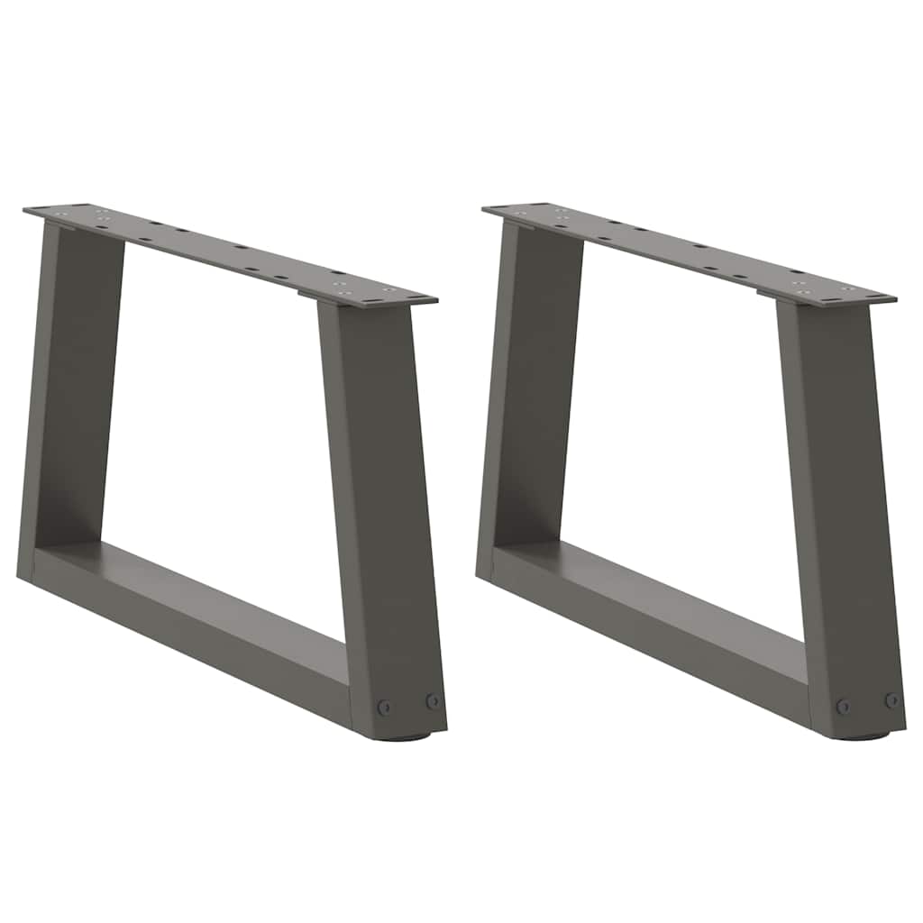 Noge za klub stolić V-oblika 2 kom antracit 70 x (30-31,3) cm čelik