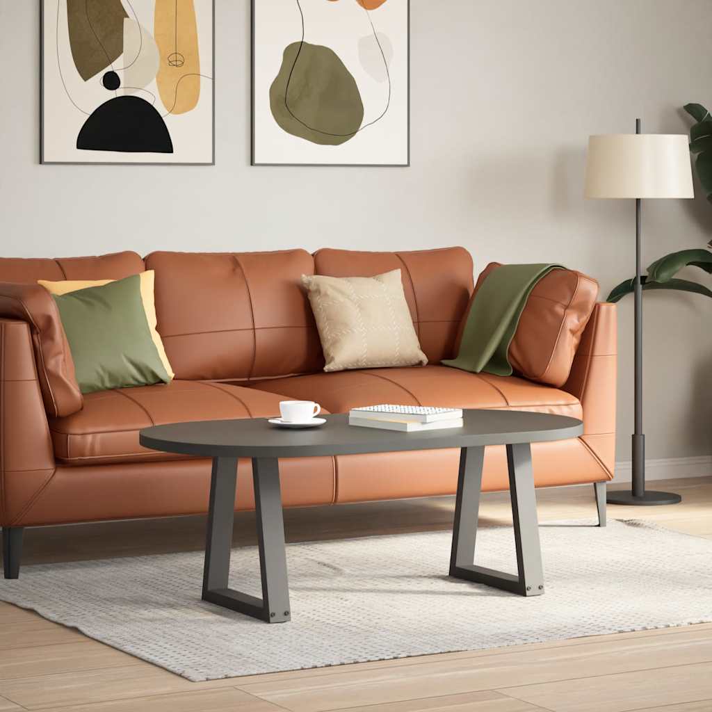 Noge za klub stolić V-oblika 2 kom antracit 28 x (42-43,3) cm čelik