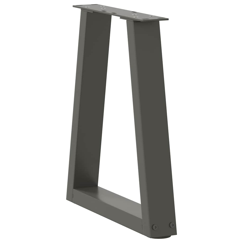 Noge za klub stolić V-oblika 2 kom antracit 28 x (42-43,3) cm čelik