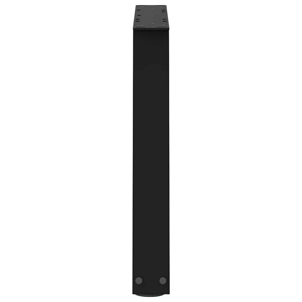 Noge za klub stolić V-oblika 2 kom Crne 50 x (42-43,3) cm Čelik