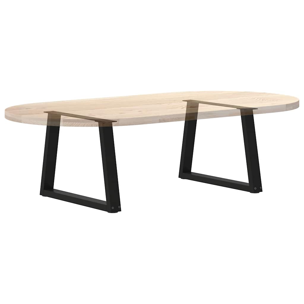 Noge za klub stolić V-oblika 2 kom Crne 50 x (42-43,3) cm Čelik