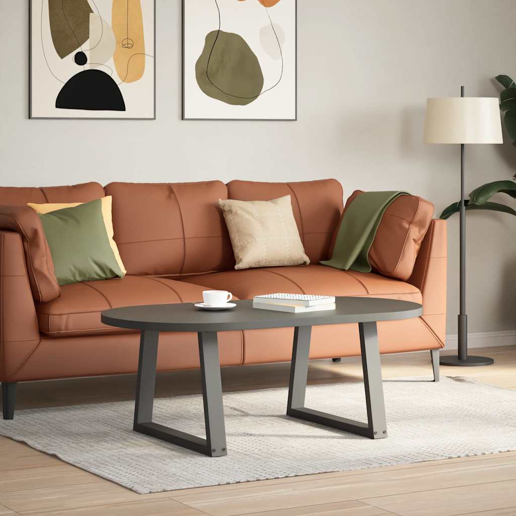Noge za klub stolić V-oblika 2 kom antracit 60 x (42-43,3) cm čelik