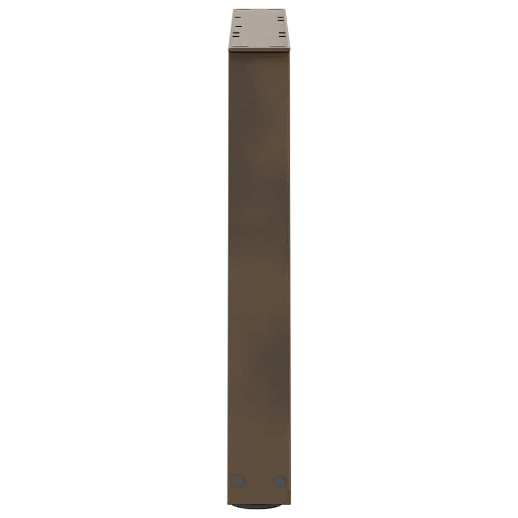 Noge za klub stolić V-oblik 2 kom Prirodni čelik 60 x (42-43,3) cm Čelik