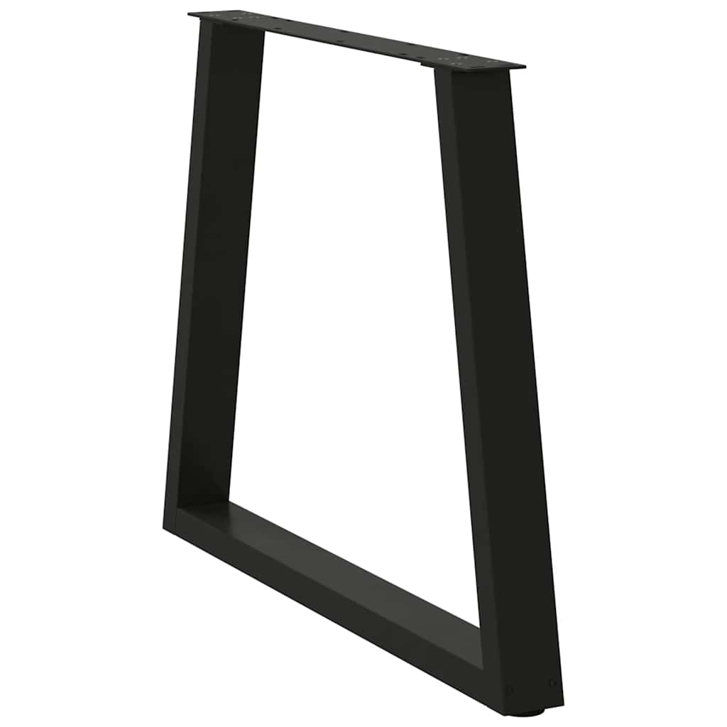 Noge za blagovaonski stol V-oblika 2 kom Crne 70 x (72-73,3) cm Čelik