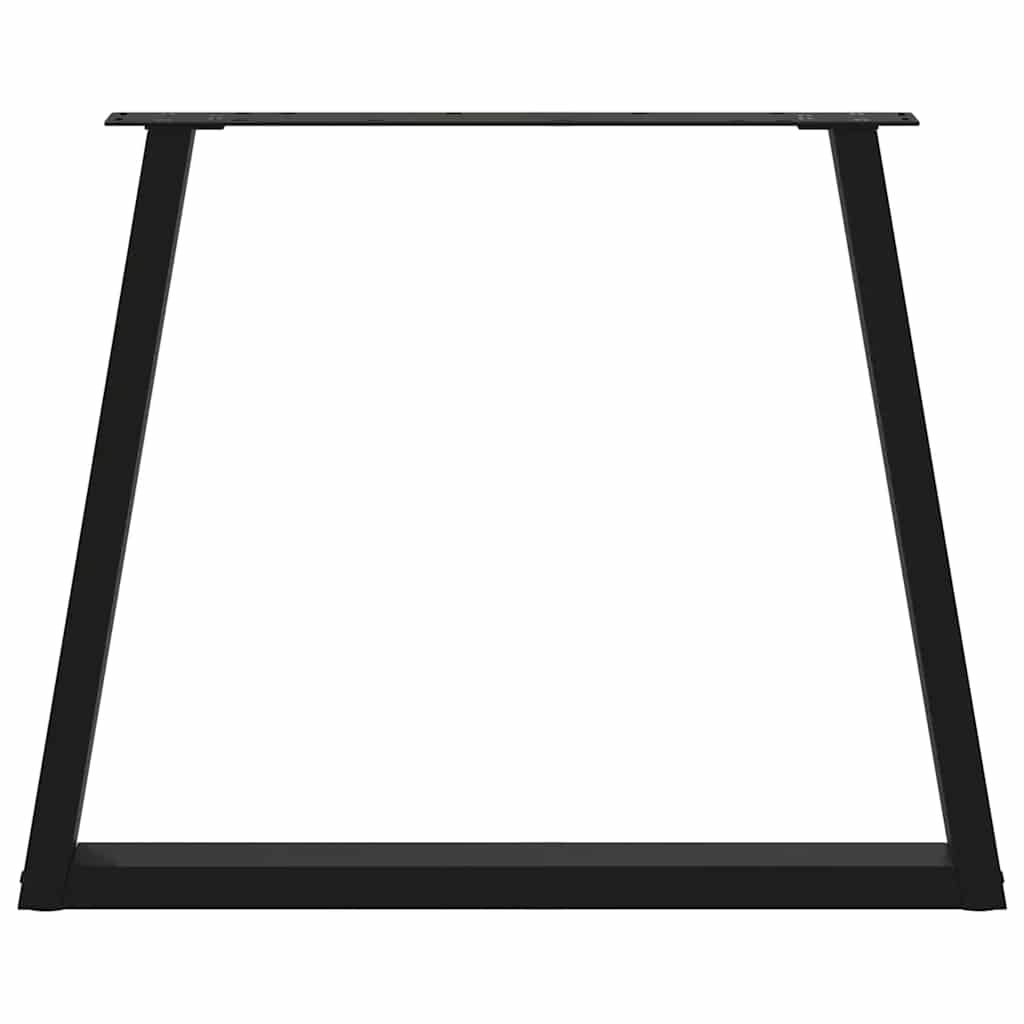 Noge za blagovaonski stol V-oblika 2 kom Crne 70 x (72-73,3) cm Čelik