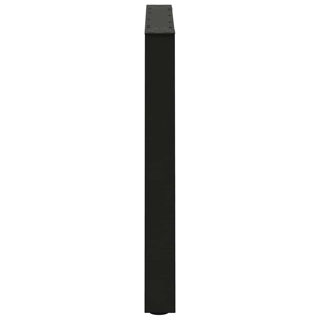 Noge za blagovaonski stol V-oblika 2 kom Crne 80 x (72-73,3) cm Čelik