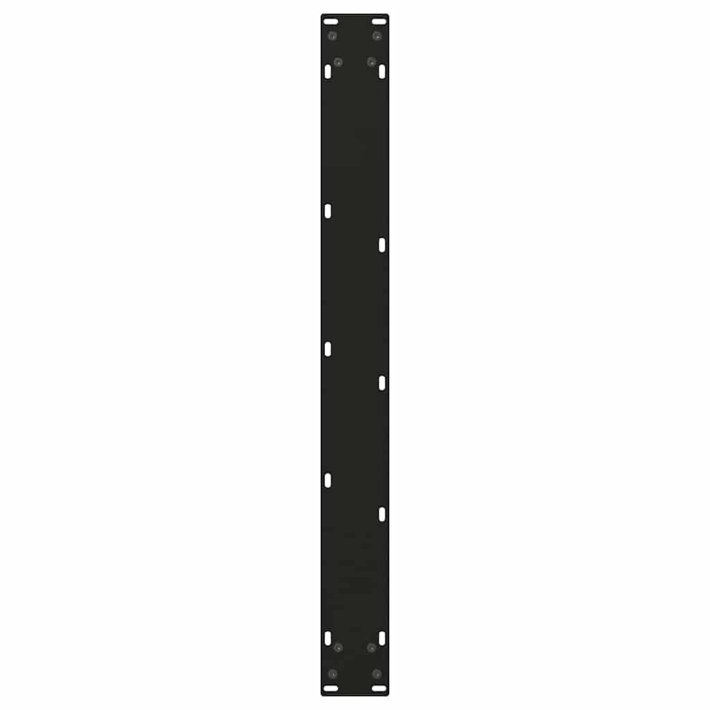 Noge za blagovaonski stol V-oblika 2 kom Crne 80 x (72-73,3) cm Čelik