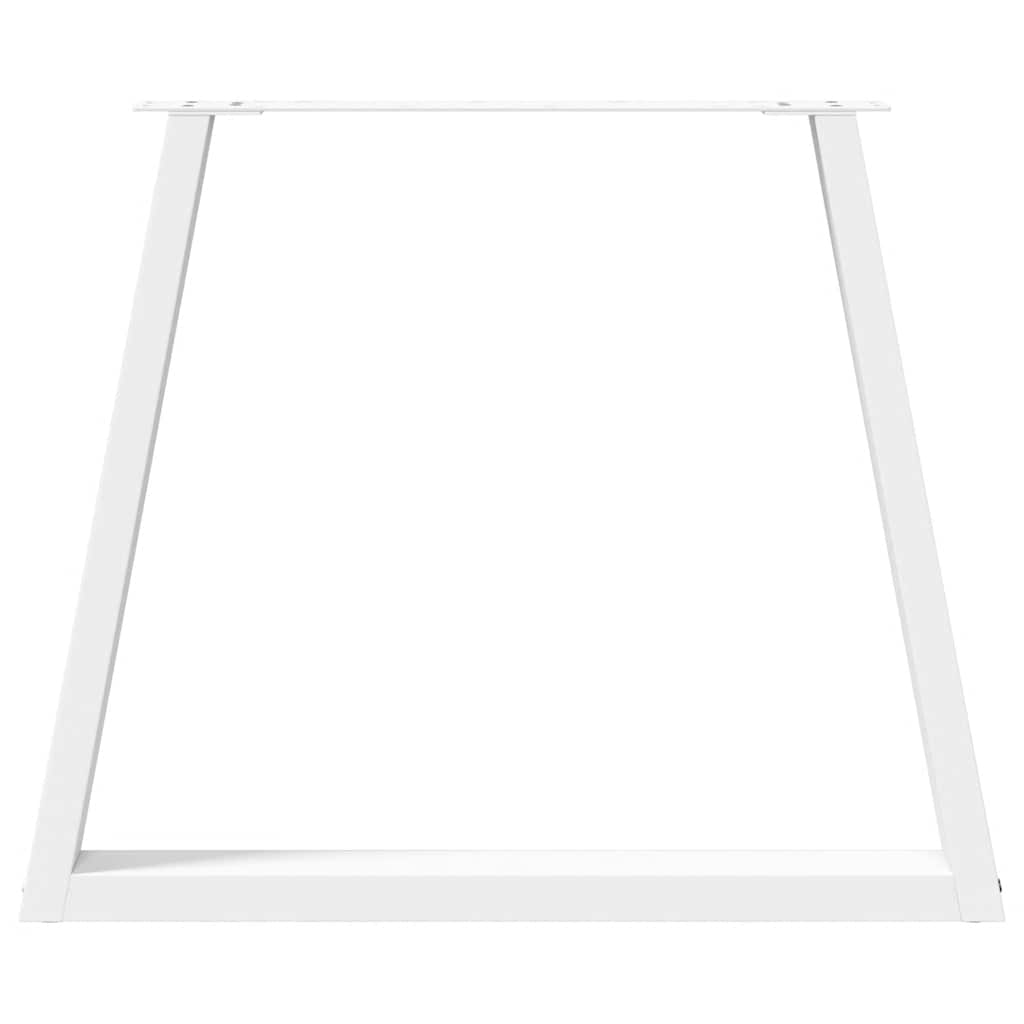 Noge za blagovaonski stol V-oblik 2 kom Bijele 80 x (72-73,3) cm Čelik