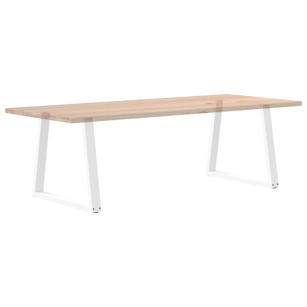 Noge za blagovaonski stol V-oblik 2 kom Bijele 80 x (72-73,3) cm Čelik