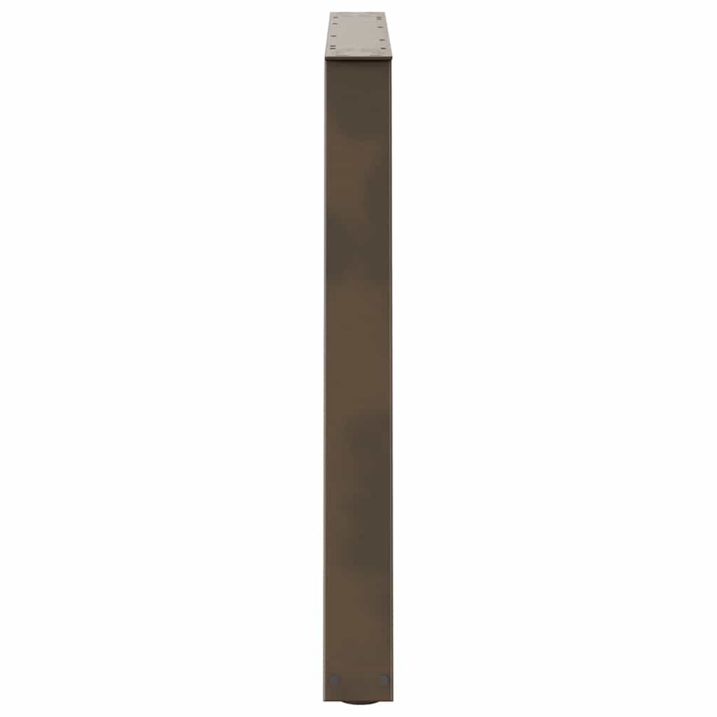 Noge za blagovaonski stol V-oblik 2 kom Prirodni čelik 90 x (72-73,3) cm Čelik