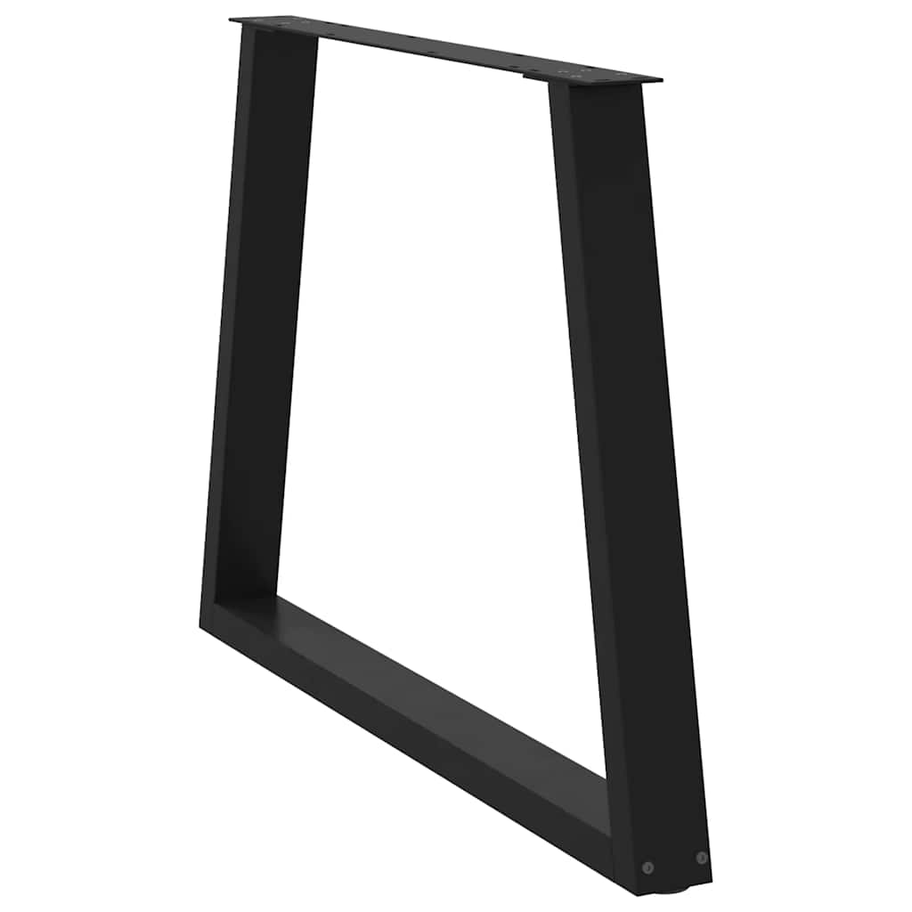 Noge za blagovaonski stol V-oblika 2 kom Crne 100 x (72-73,3) cm Čelik