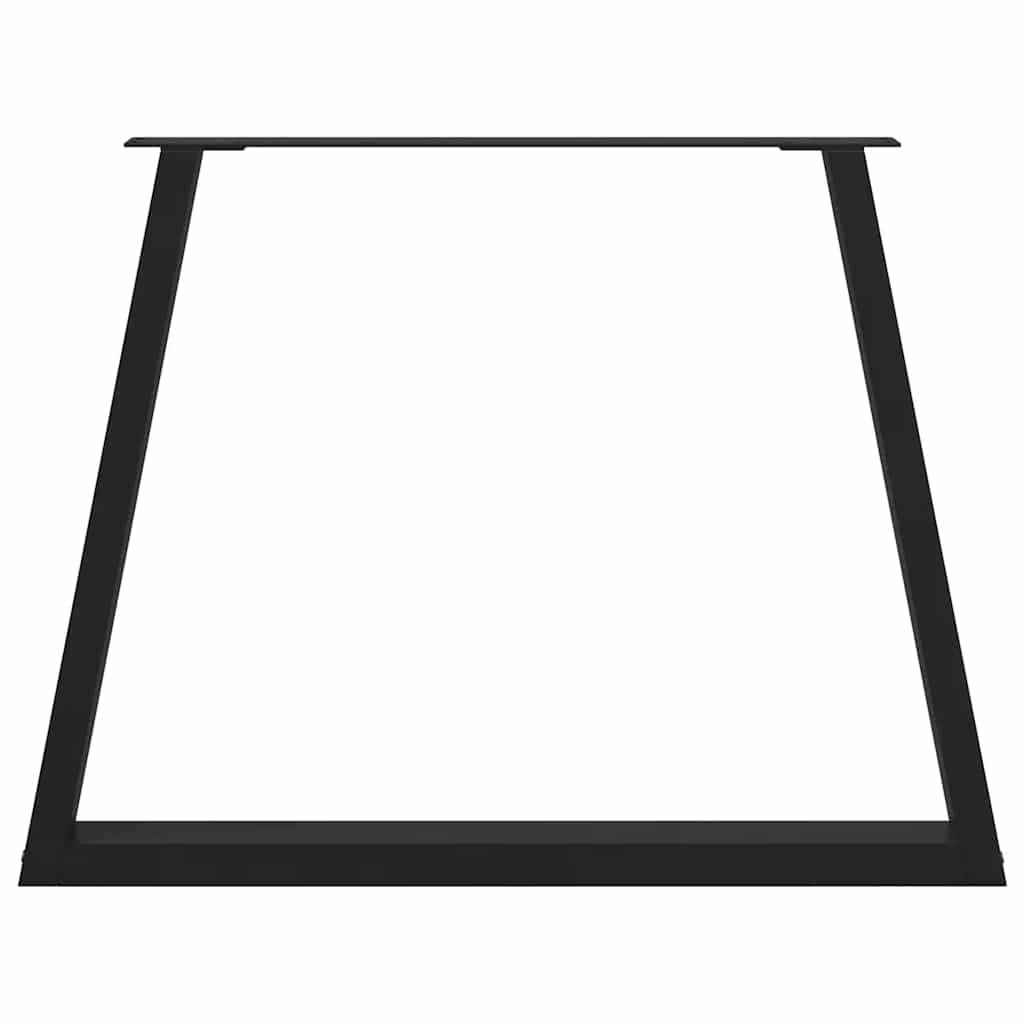Noge za blagovaonski stol V-oblika 2 kom Crne 100 x (72-73,3) cm Čelik