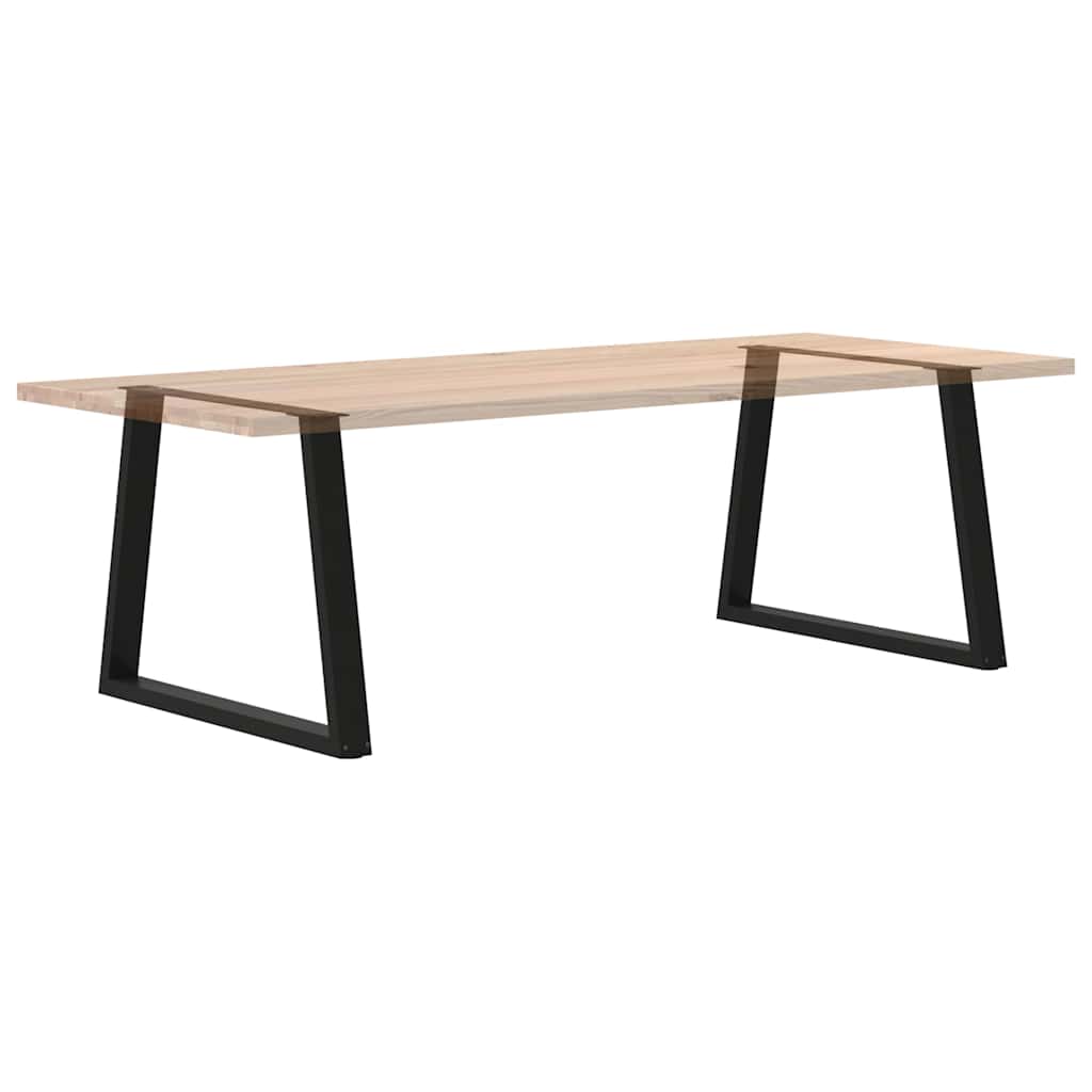Noge za blagovaonski stol V-oblika 2 kom Crne 100 x (72-73,3) cm Čelik