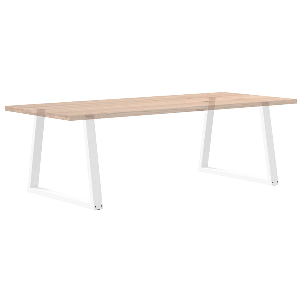 Noge za blagovaonski stol V-oblika 2 kom Bijele 100 x (72-73,3) cm Čelik