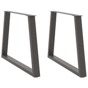 Noge za blagovaonski stol V-oblika 2 kom antracit 100 x (72-73,3) cm čelik