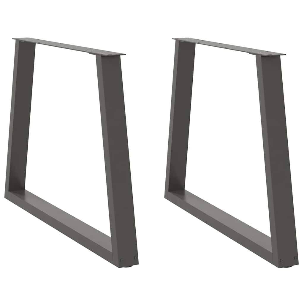 Noge za blagovaonski stol V-oblika 2 kom antracit 100 x (72-73,3) cm čelik