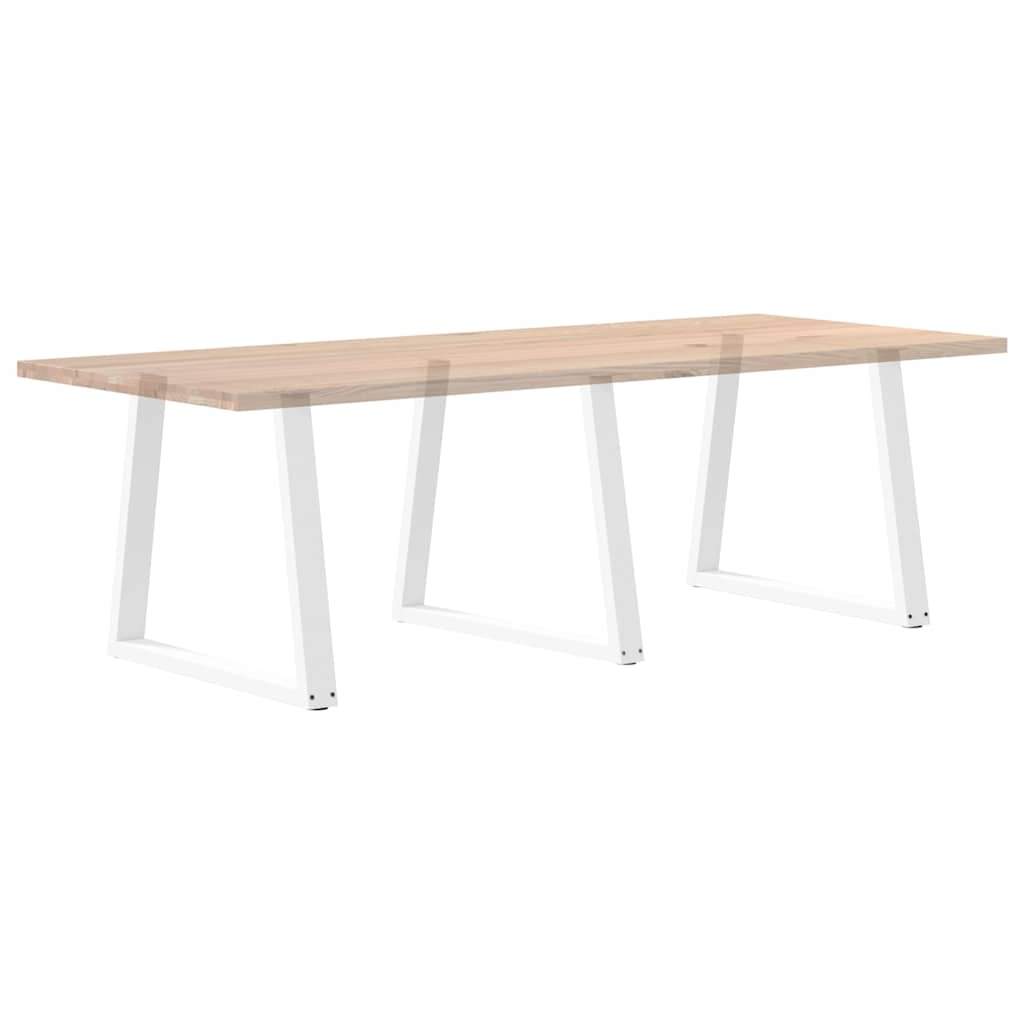 Noge za blagovaonski stol V-oblik 3 kom Bijele 80 x (72-73,3) cm Čelik