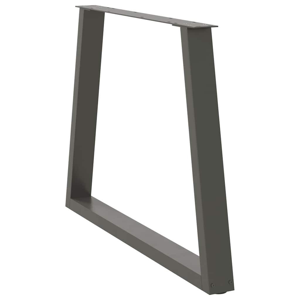 Noge za blagovaonski stol V-oblik 3 kom antracit 100 x (72-73,3) cm čelik