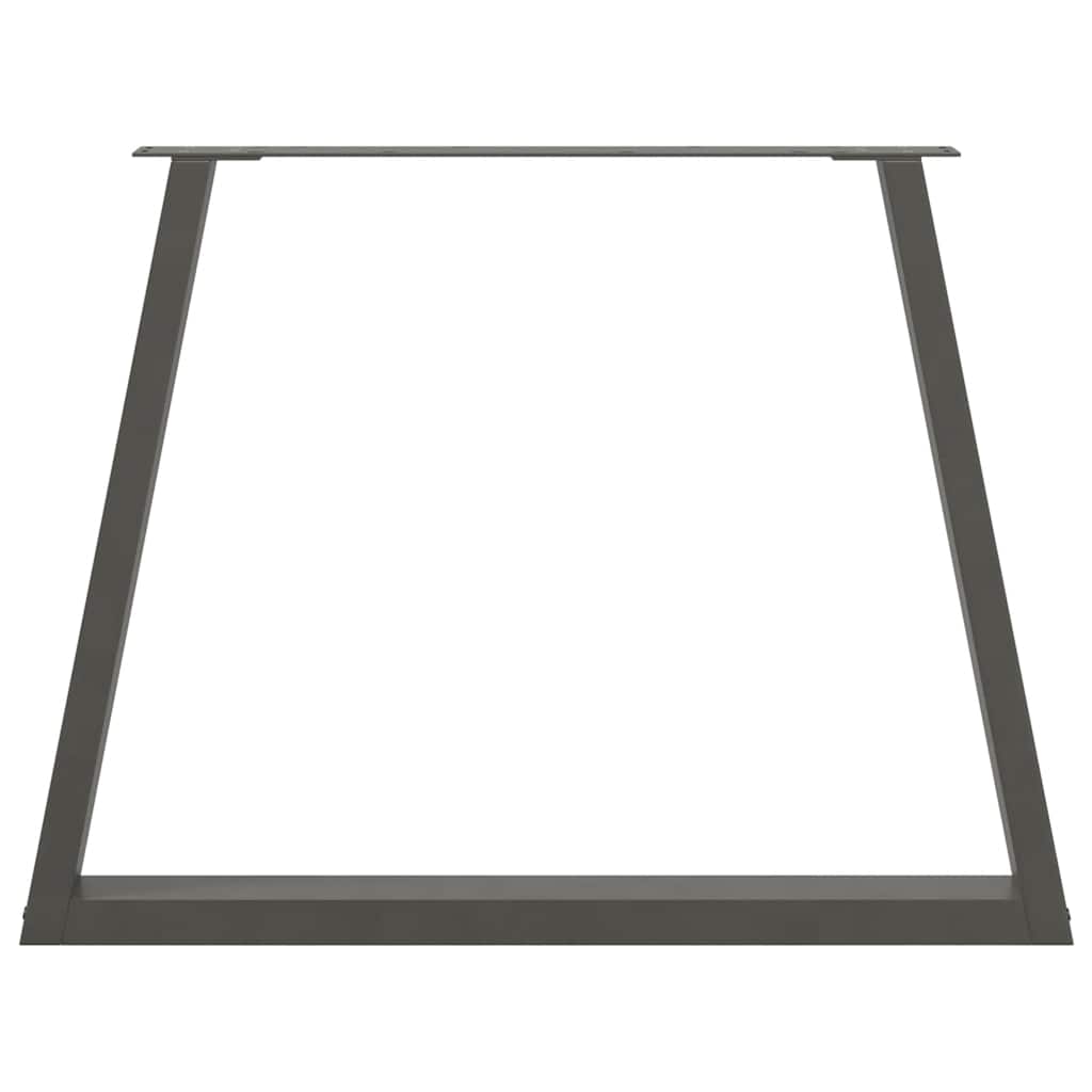 Noge za blagovaonski stol V-oblik 3 kom antracit 100 x (72-73,3) cm čelik